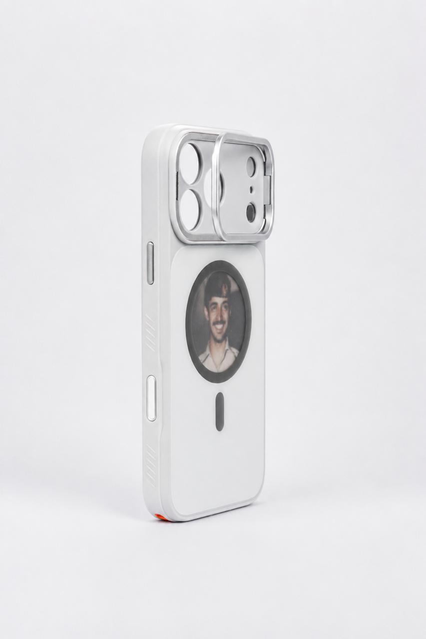 White WASM E-Ink Case front detail