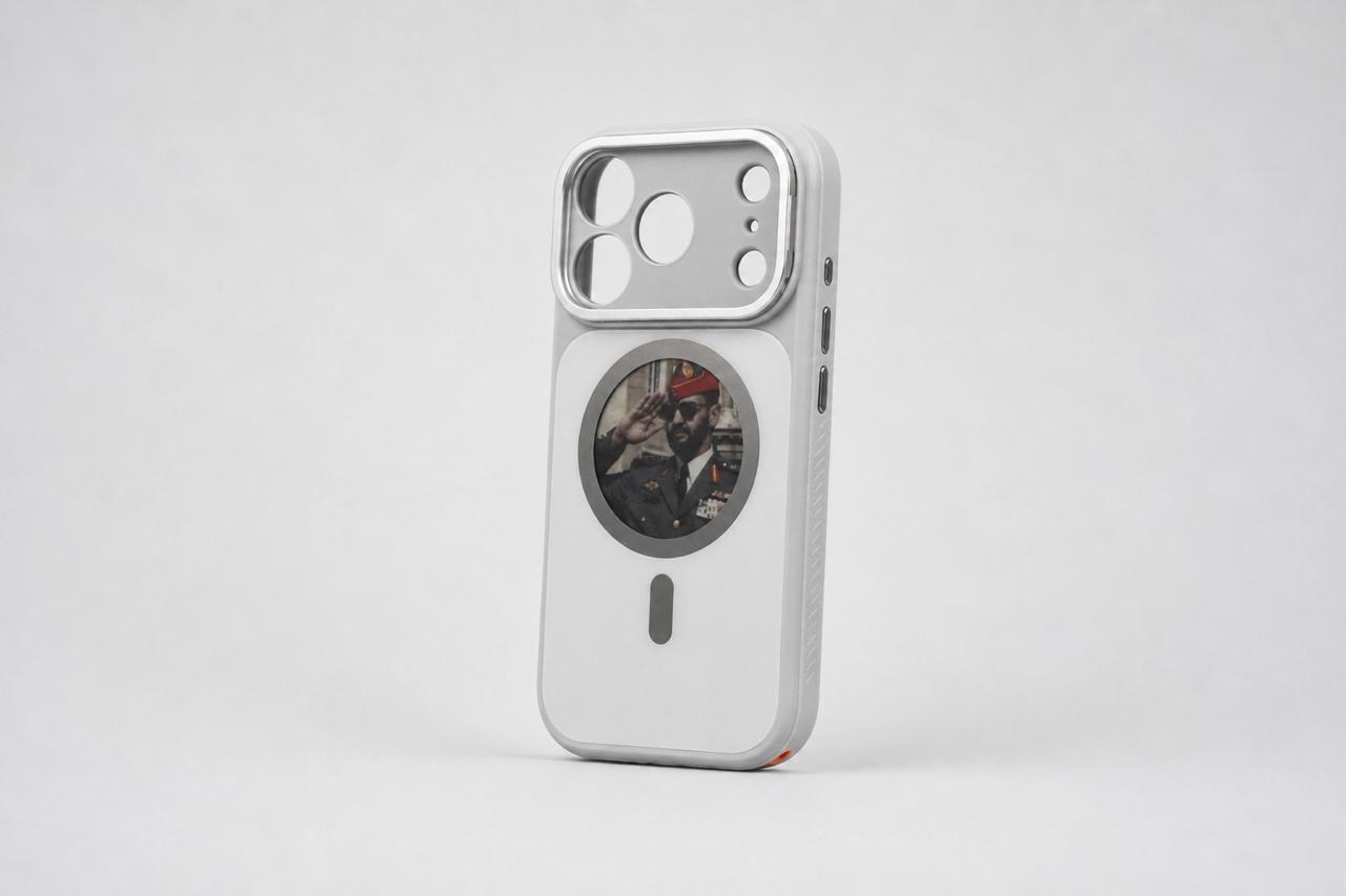 White WASM E-Ink Case side profile